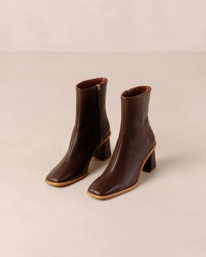 ALOHAS Boots Women West Cape 8211 Brown Leather Boots