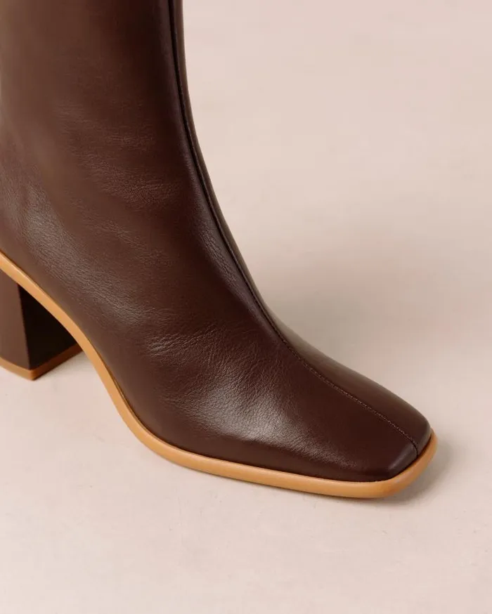 ALOHAS Boots Women West Cape 8211 Brown Leather Boots