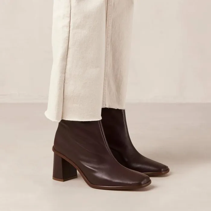 ALOHAS Boots Women West Cape 8211 Red Leather Boots