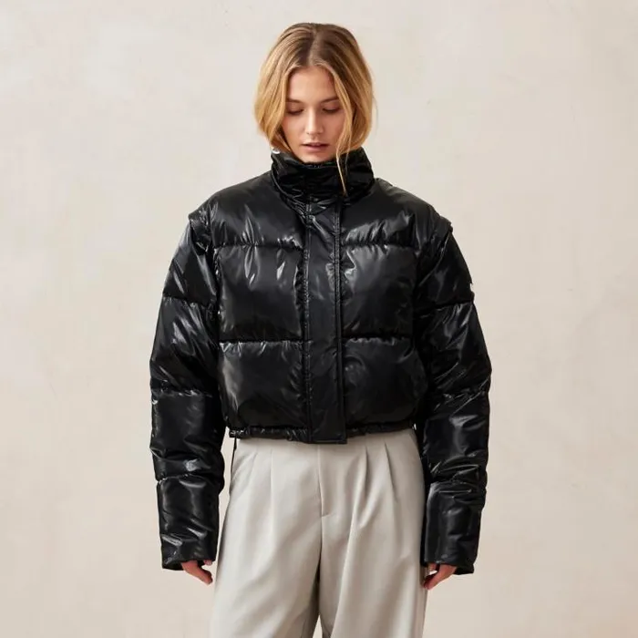 ALOHAS Coats Women Chicago 8211 Black Padded Jacket
