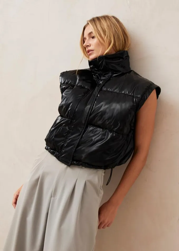 ALOHAS Coats Women Chicago 8211 Black Padded Jacket