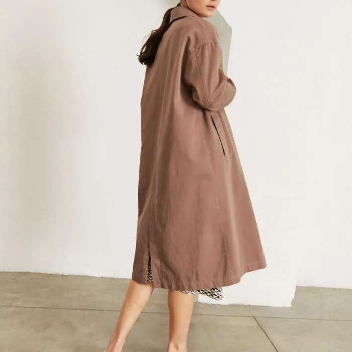 ALOHAS Coats Women Flash 8211 Brown Cotton Jacket