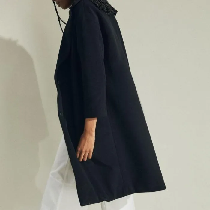 ALOHAS Coats Women Temptation 8211 Black Wool Coat