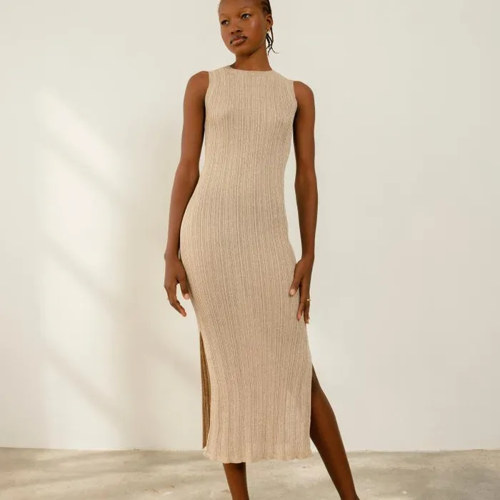 ALOHAS Dresses Women Breezy Glim 8211 White Knit Dress