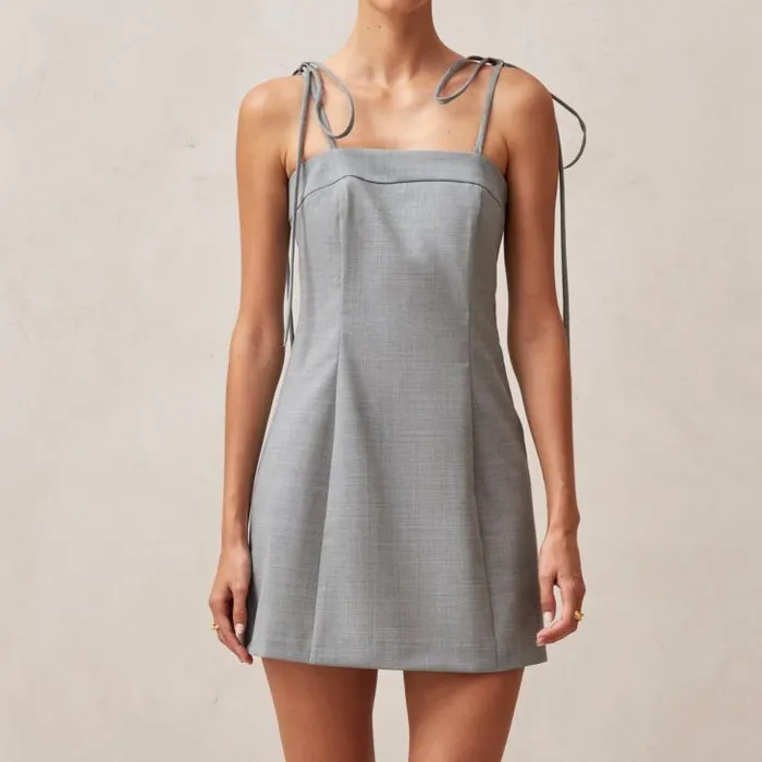 ALOHAS Dresses Women Caroline 8211 Grey WoolBlend Dress