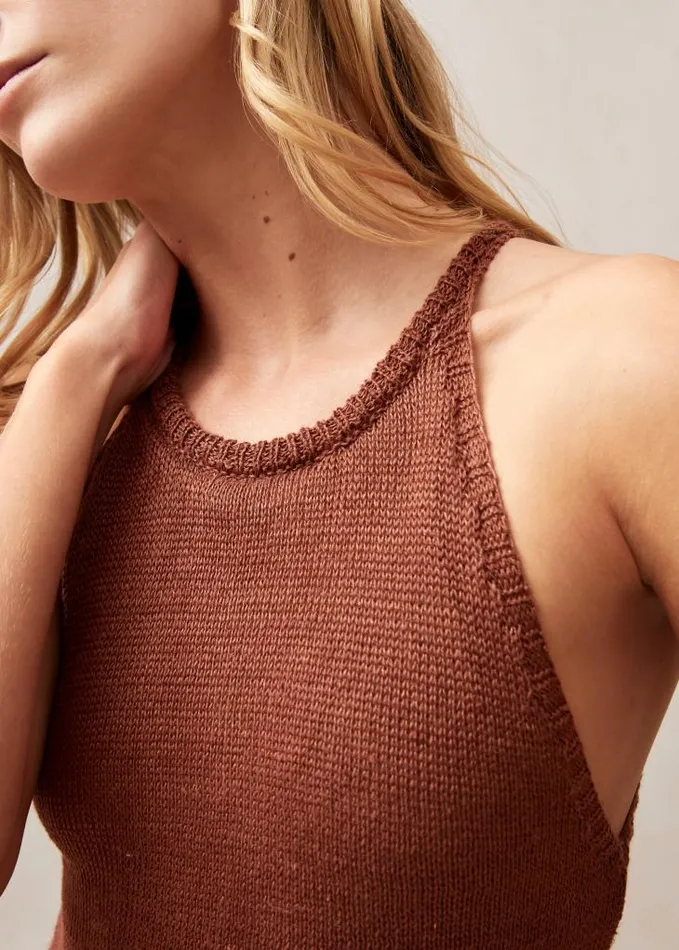 ALOHAS Dresses Women Sorrento 8211 Brown Knit Dress