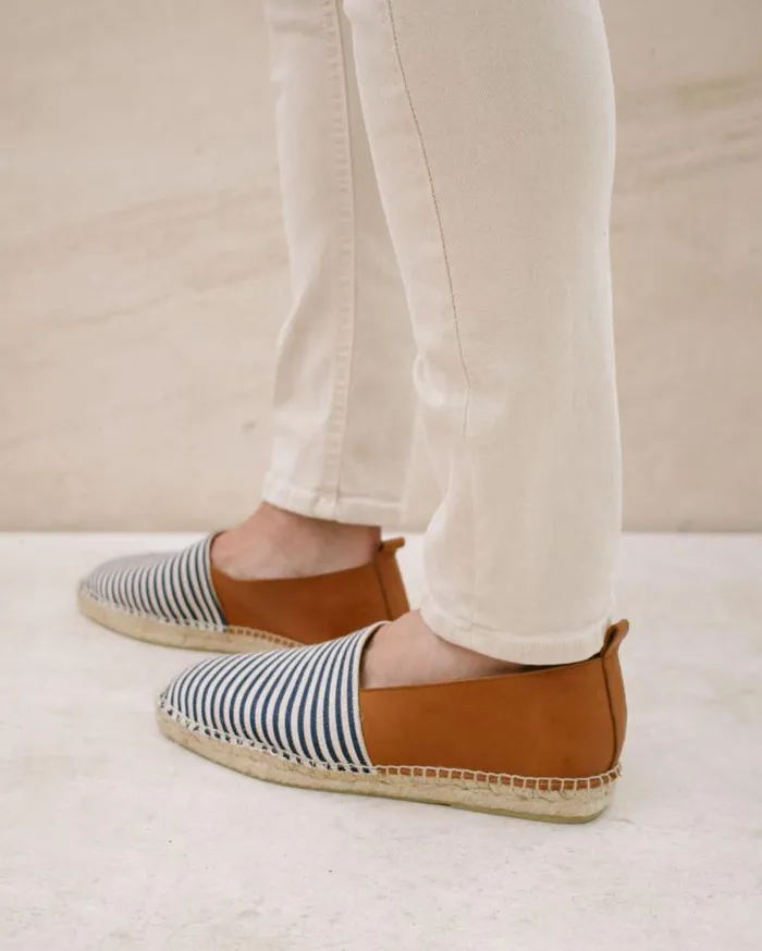 ALOHAS Espadrilles Women Naval 8211 Blue Leather Espadrilles