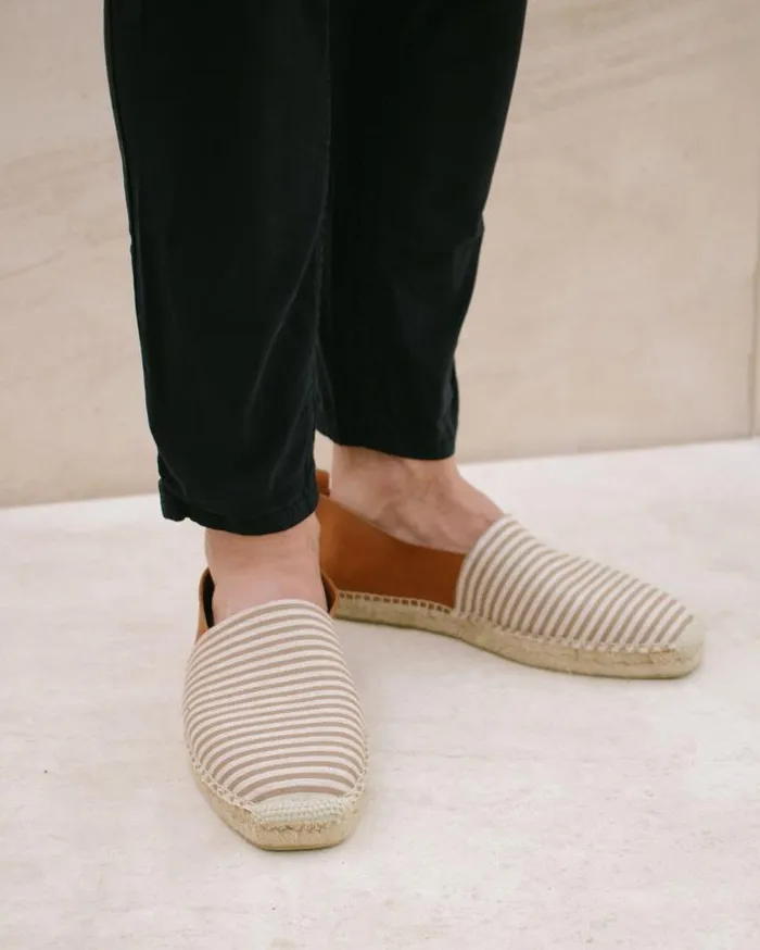 ALOHAS Espadrilles Women Naval 8211 Brown Leather Espadrilles