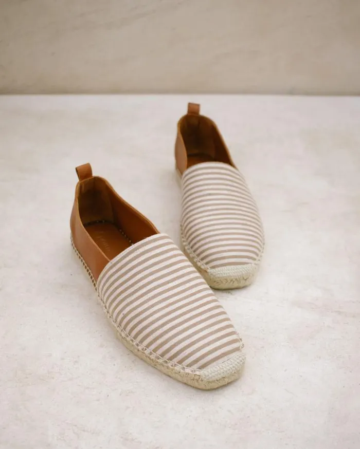 ALOHAS Espadrilles Women Naval 8211 Brown Leather Espadrilles