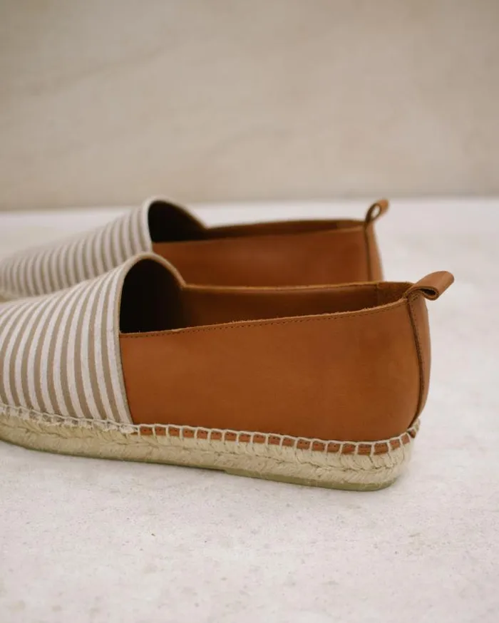 ALOHAS Espadrilles Women Naval 8211 Brown Leather Espadrilles