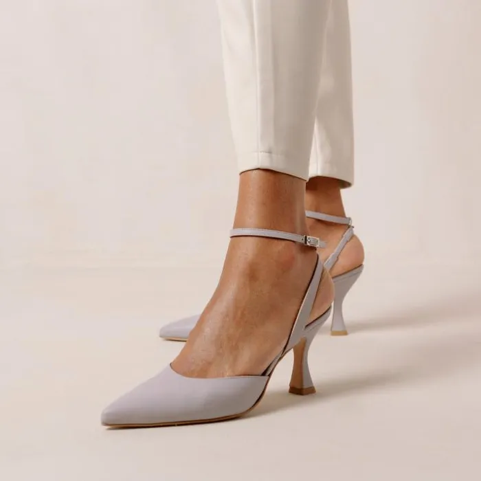 ALOHAS Heels Women Cinderella 8211 Purple Leather Pumps
