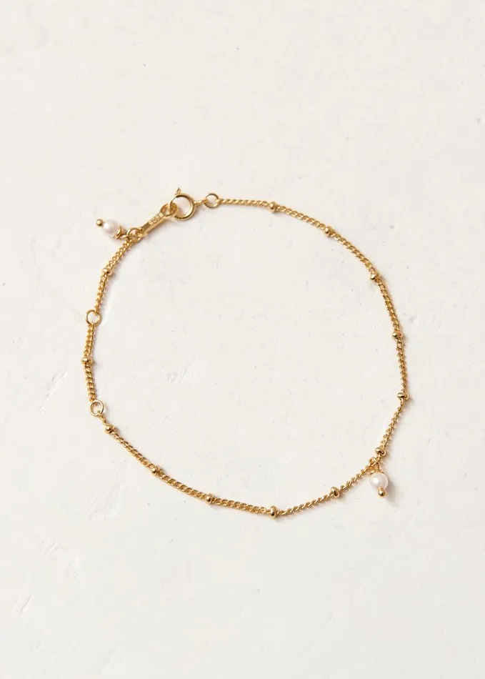 ALOHAS Jewelry Women Ancestral 8211 Gold Bracelet With Pearls