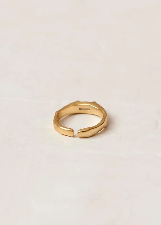 ALOHAS Jewelry Women Beaumont 8211 Gold And Crystal Ring