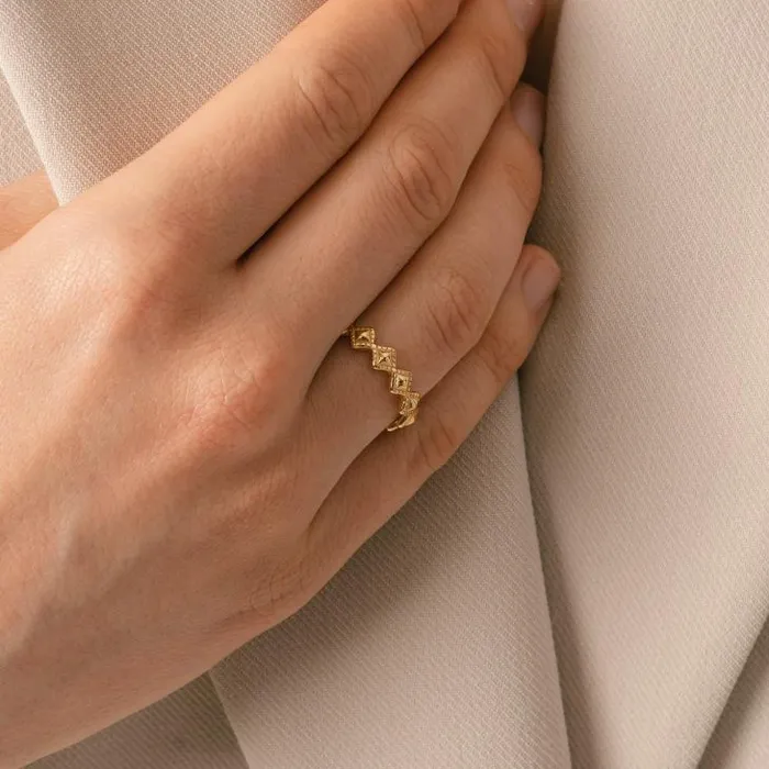 ALOHAS Jewelry Women Cherimoya 8211 Gold Ring