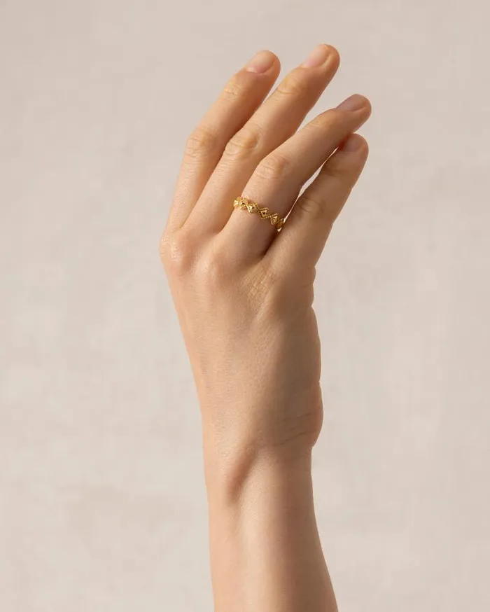 ALOHAS Jewelry Women Cherimoya 8211 Gold Ring