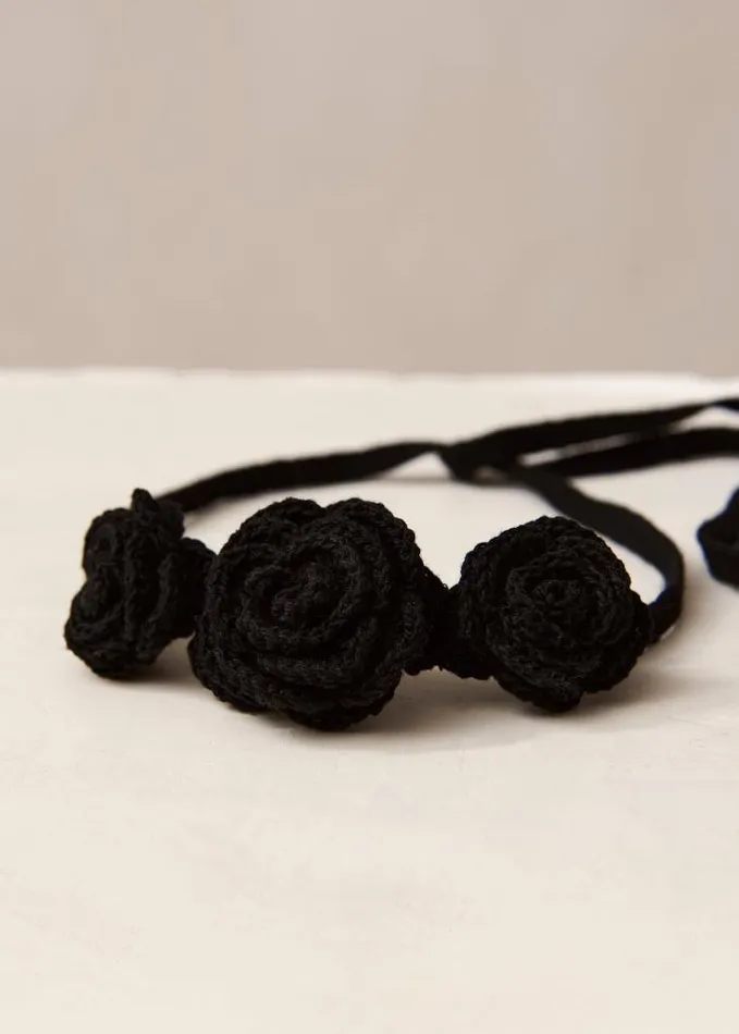 ALOHAS Jewelry Women Fleur 8211 Black Cotton Necklace