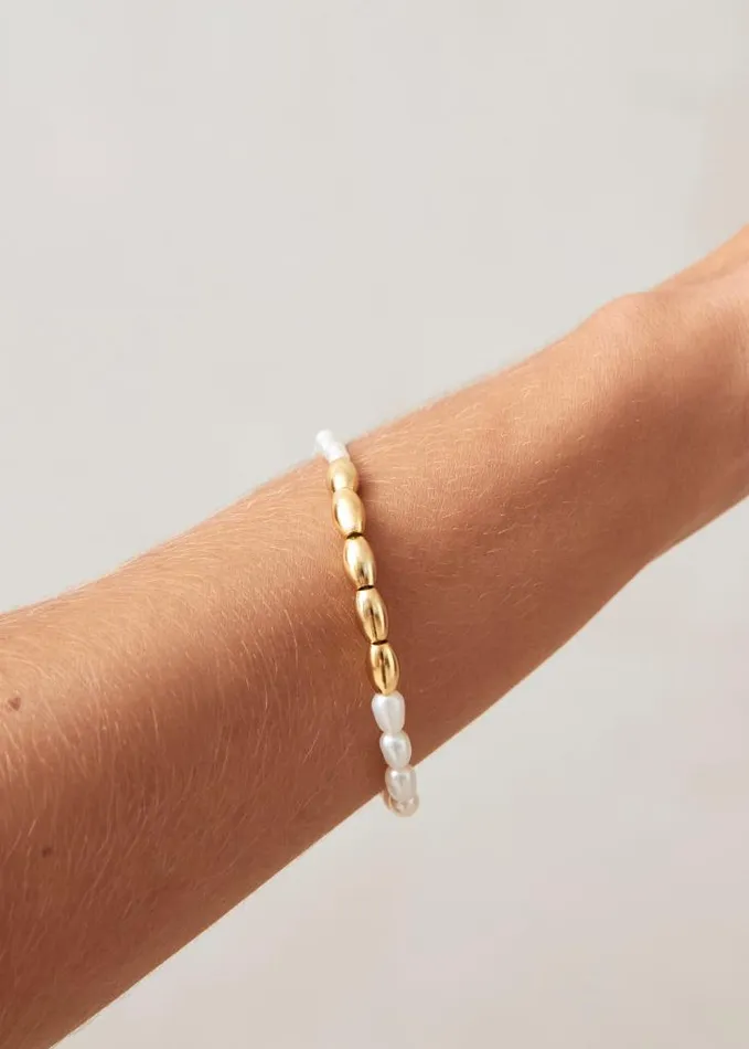 ALOHAS Jewelry Women Heavens 8211 Gold And Pearl Bracelet