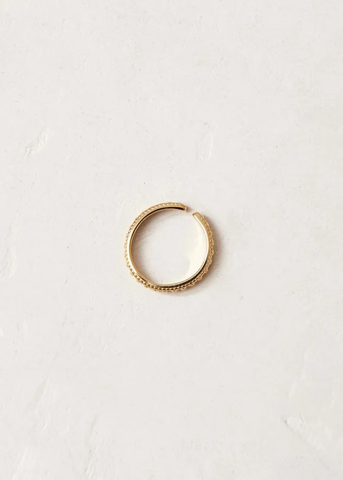 ALOHAS Jewelry Women Radix 8211 Gold Plated Ring
