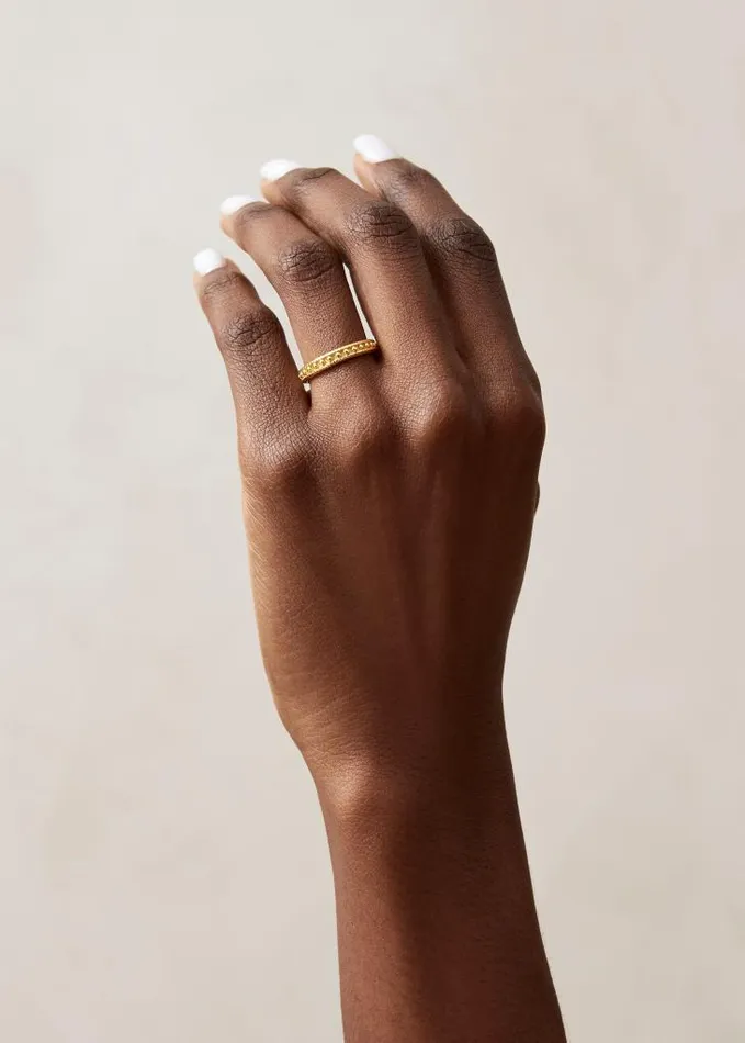 ALOHAS Jewelry Women Radix 8211 Gold Plated Ring