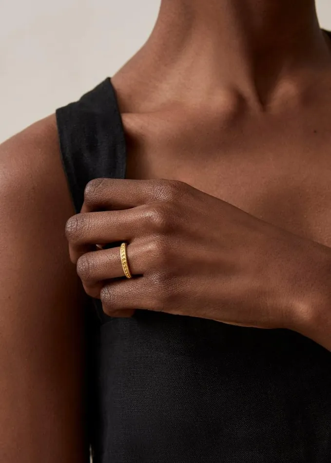 ALOHAS Jewelry Women Radix 8211 Gold Plated Ring