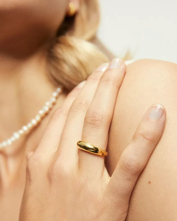 ALOHAS Jewelry Women Simple 8211 Gold Ring