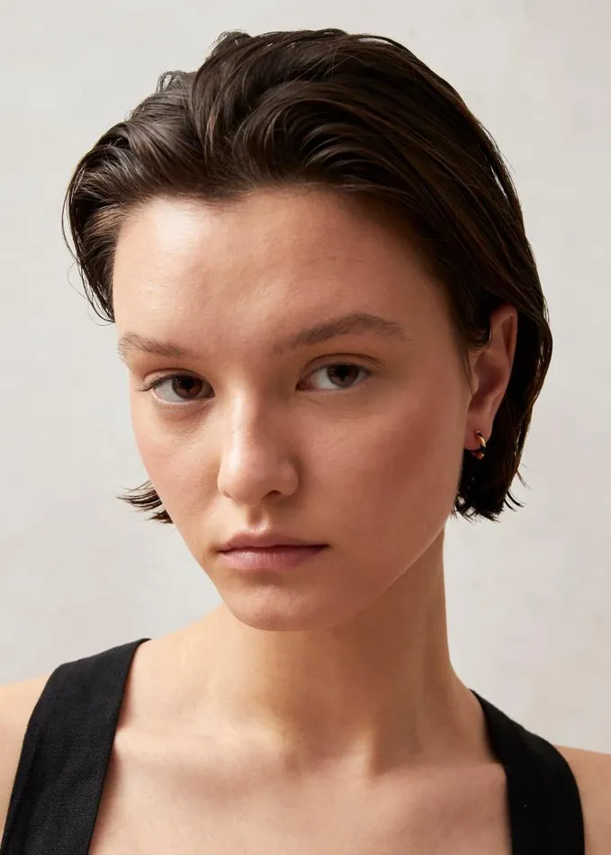 ALOHAS Jewelry Women Tin 8211 Gold And Black Earrings