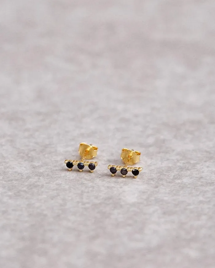 ALOHAS Jewelry Women Triplet 8211 Black Earrings