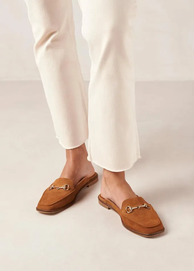ALOHAS Loafers Women Kais 8211 Brown Suede Mules