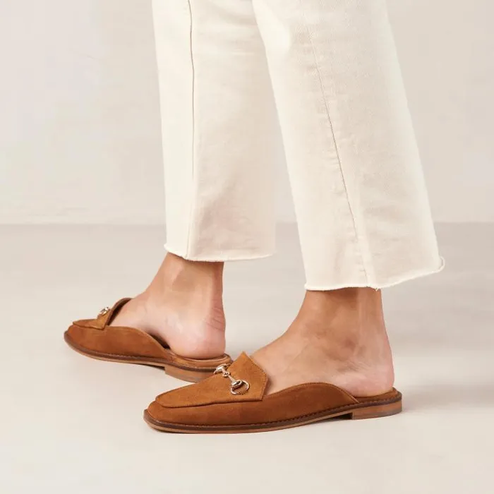 ALOHAS Loafers Women Kais 8211 Brown Suede Mules