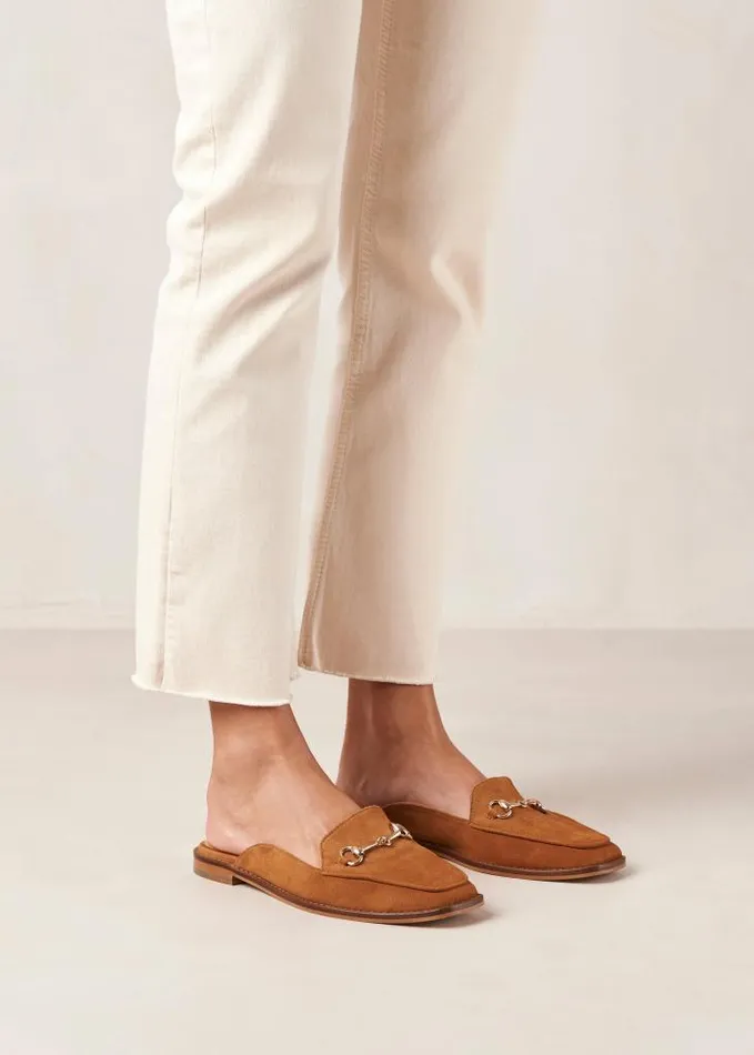 ALOHAS Loafers Women Kais 8211 Brown Suede Mules