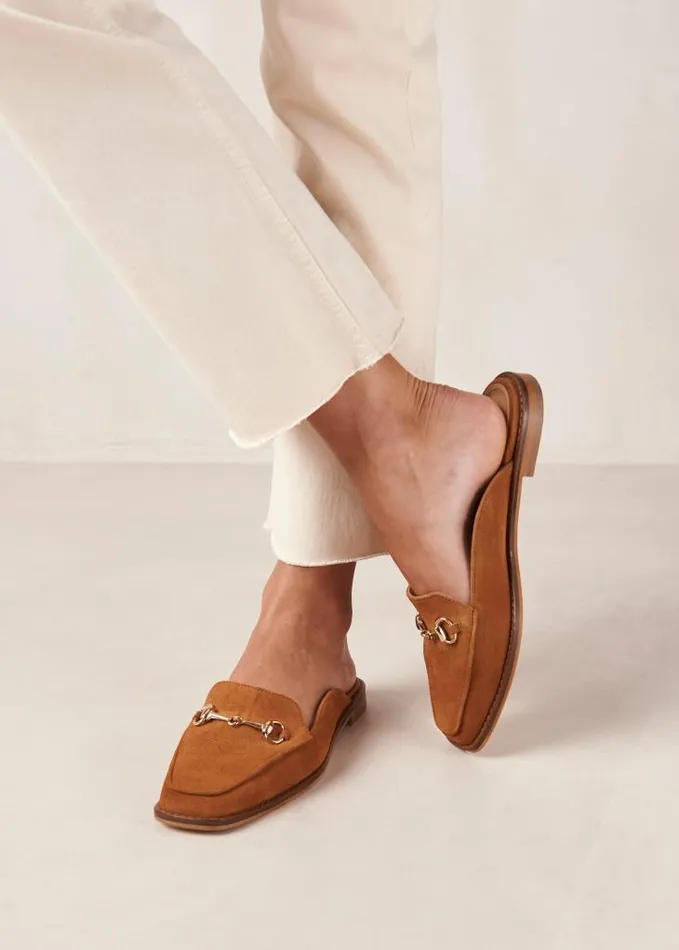 ALOHAS Loafers Women Kais 8211 Brown Suede Mules