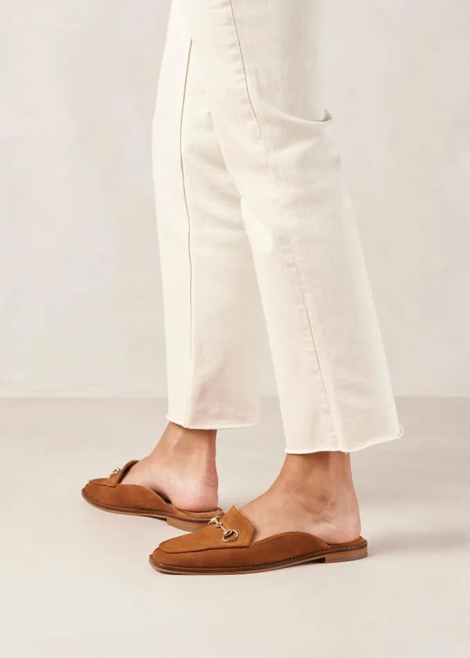 ALOHAS Loafers Women Kais 8211 Brown Suede Mules