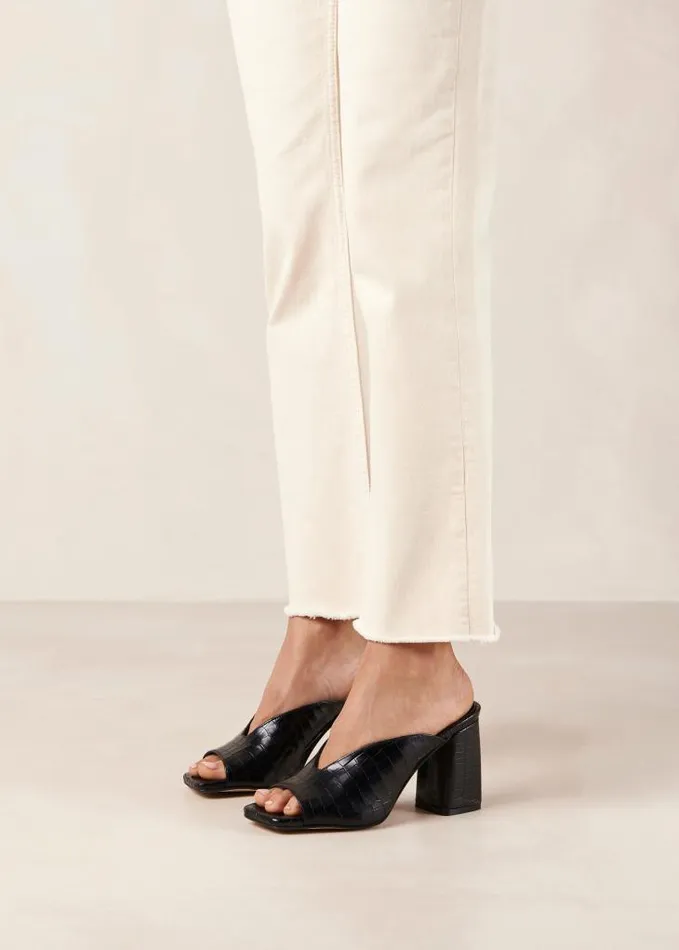 ALOHAS Mules Women Frenchie Alli 8211 Black Heeled Mules