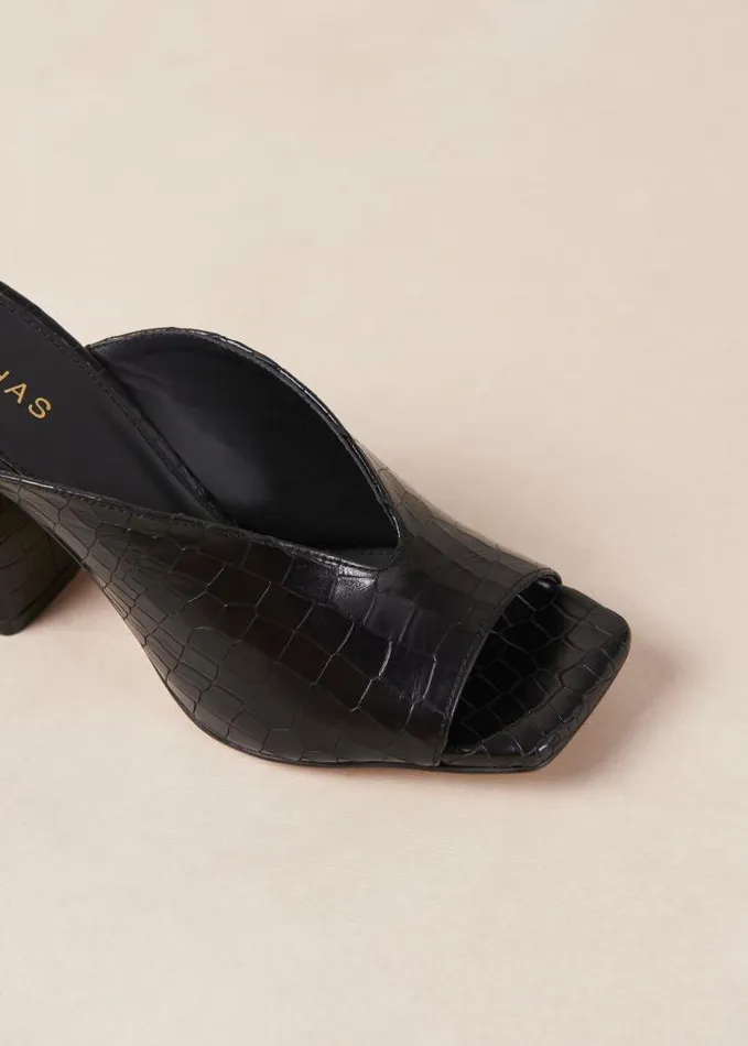 ALOHAS Mules Women Frenchie Alli 8211 Black Heeled Mules