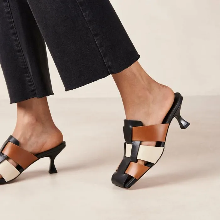 ALOHAS Mules Women Shubie 8211 Multicolor Caged SlipOn Sandals