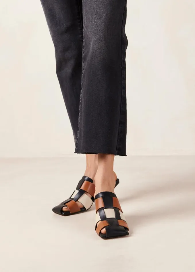 ALOHAS Mules Women Shubie 8211 Multicolor Caged SlipOn Sandals