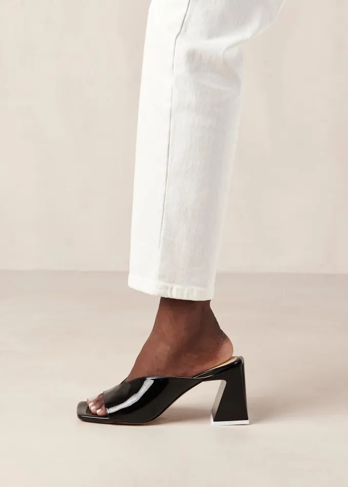 ALOHAS Mules Women Tasha 8211 Black Patent Leather Mules