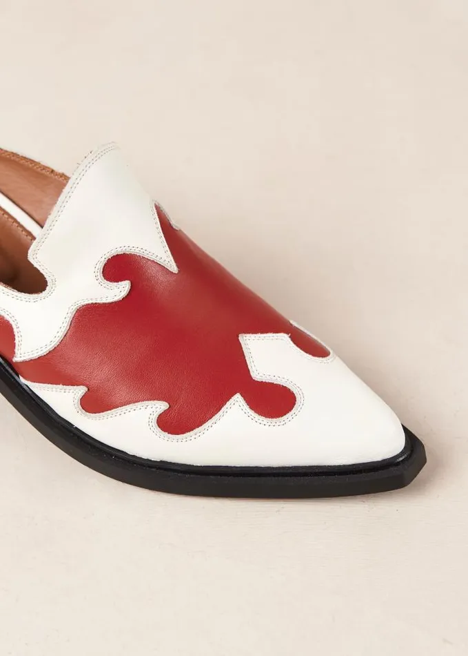 ALOHAS Mules Women Weston 8211 Bicolor Leather Cowboy Mules