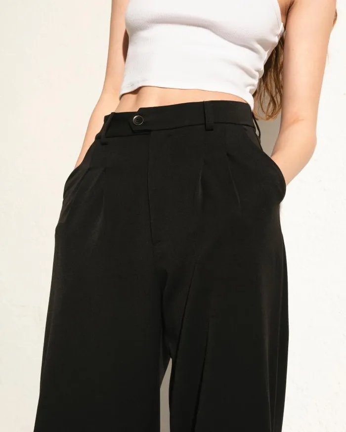 ALOHAS Pants Women Protagonist 8211 Black Pants