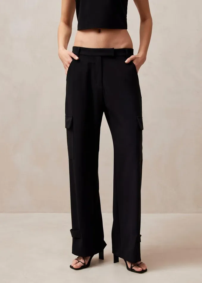 ALOHAS Pants Women Rita 8211 Black Cargo Pants