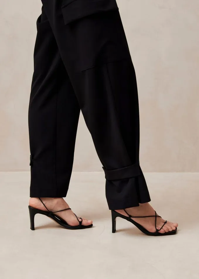 ALOHAS Pants Women Rita 8211 Black Cargo Pants