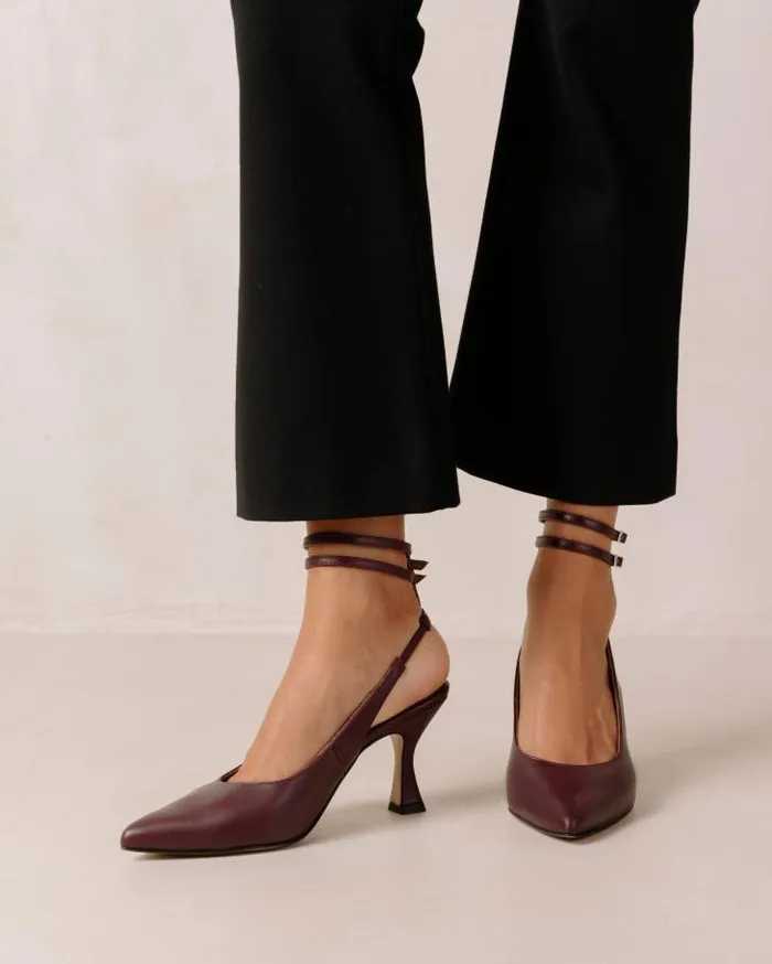 ALOHAS Pumps Women Louise 8211 Red Leather Pumps
