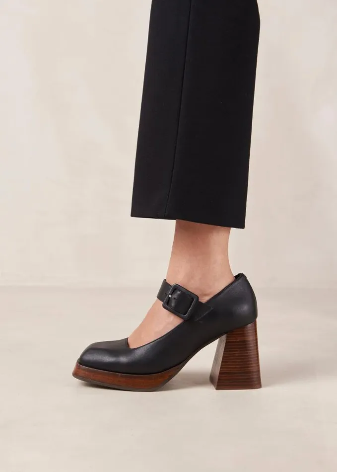 ALOHAS Pumps Women Oregon 8211 Black Leather Pumps