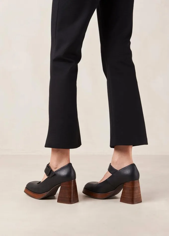 ALOHAS Pumps Women Oregon 8211 Black Leather Pumps