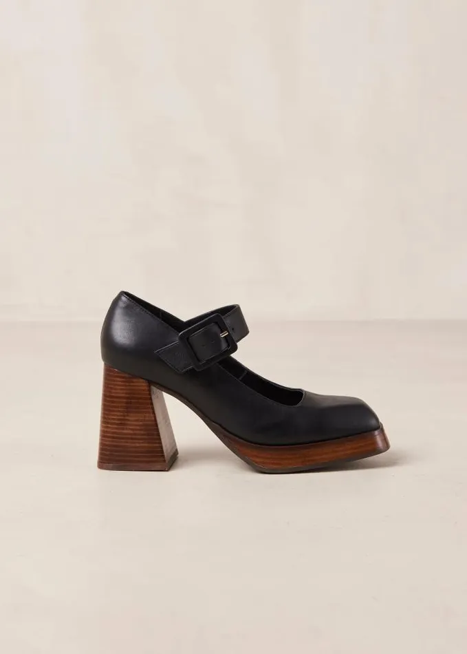 ALOHAS Pumps Women Oregon 8211 Black Leather Pumps