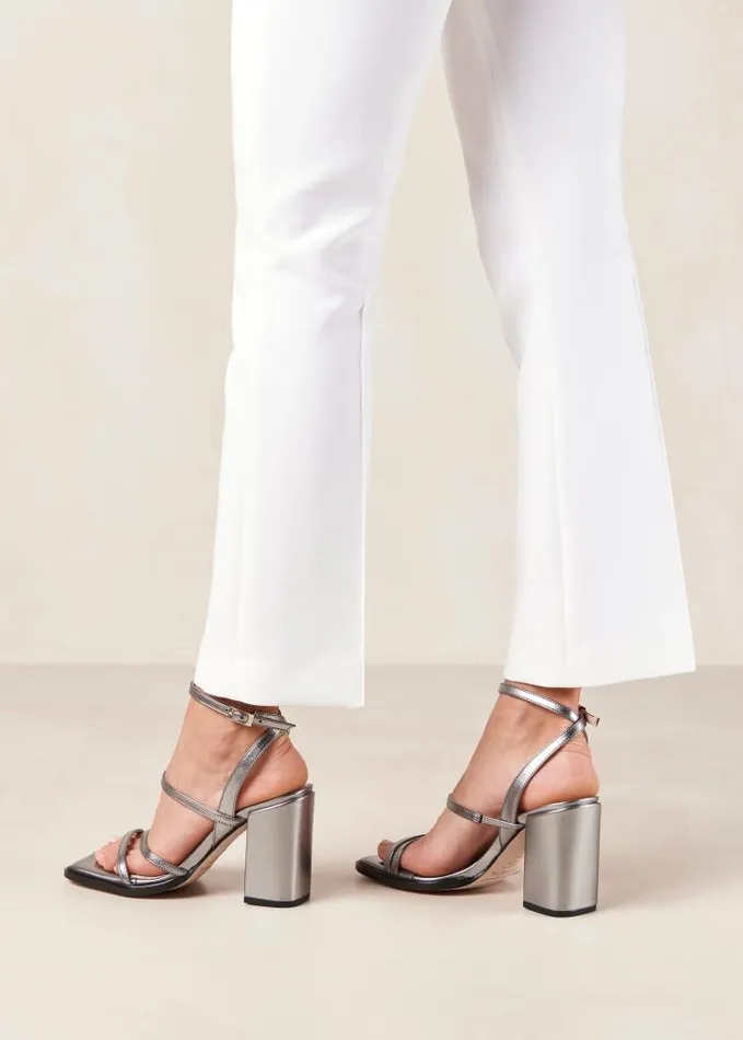 ALOHAS Sandals Women Alexa 8211 Silver Vegan Sandals