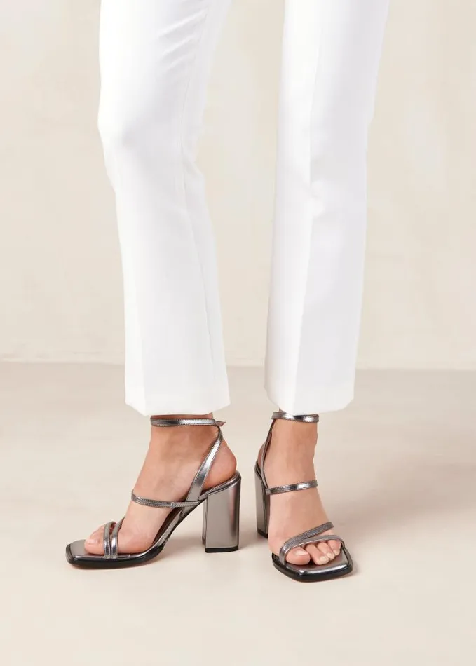 ALOHAS Sandals Women Alexa 8211 Silver Vegan Sandals