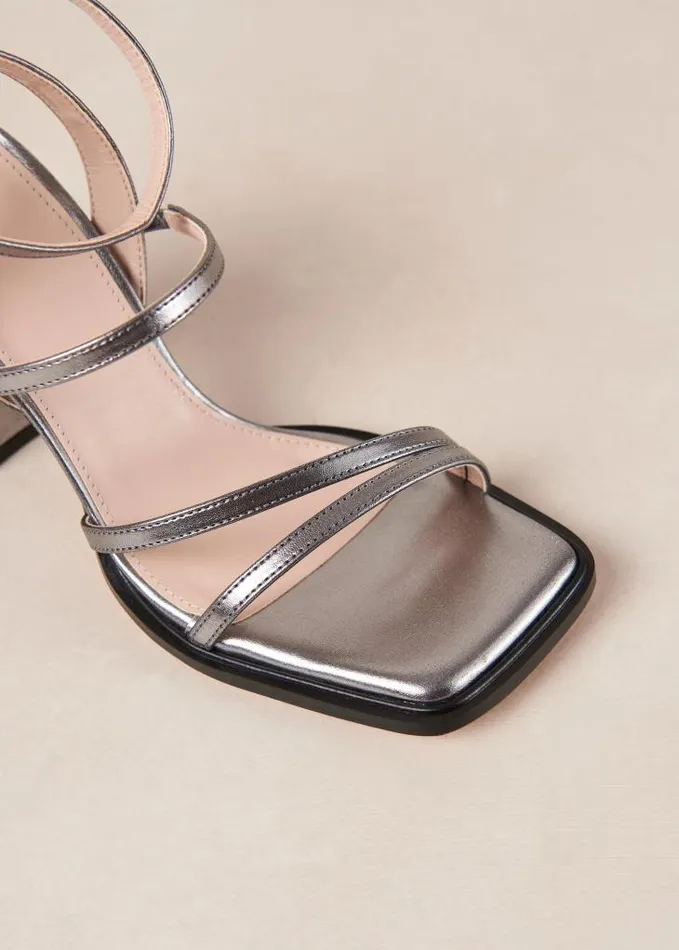 ALOHAS Sandals Women Alexa 8211 Silver Vegan Sandals