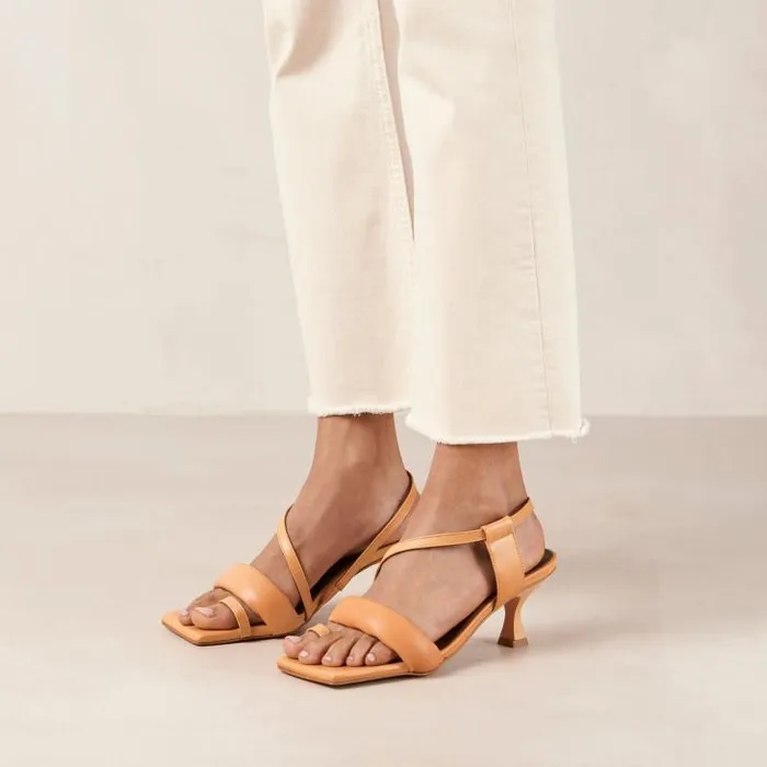 ALOHAS Sandals Women Asymmetric Straps 8211 Orange Strappy Sandals