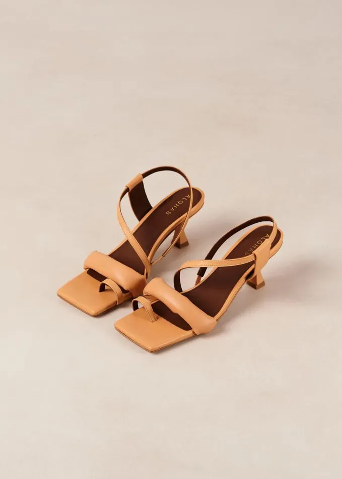 ALOHAS Sandals Women Asymmetric Straps 8211 Orange Strappy Sandals